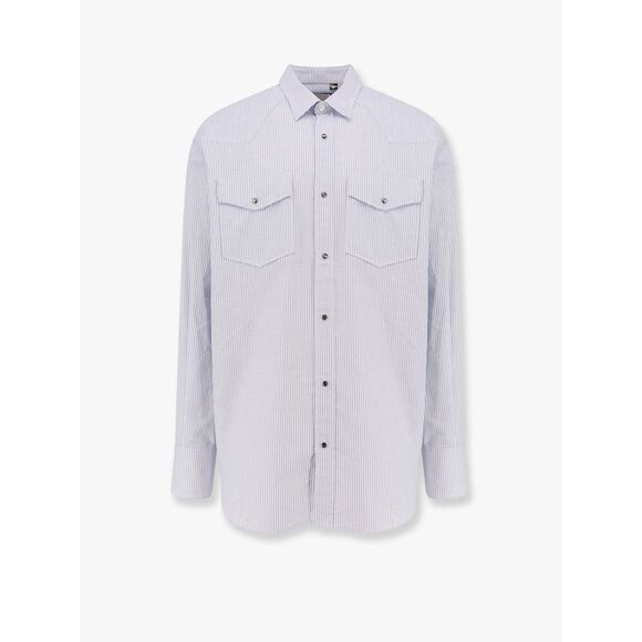 Amaranto Men Cotton Striped Shirt